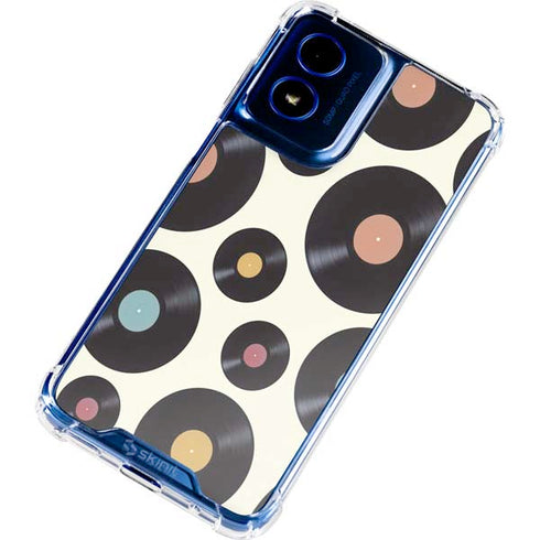 Colorful Records Moto G 5G (2024) Clear Case